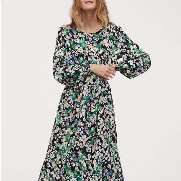 h and m crepe dress